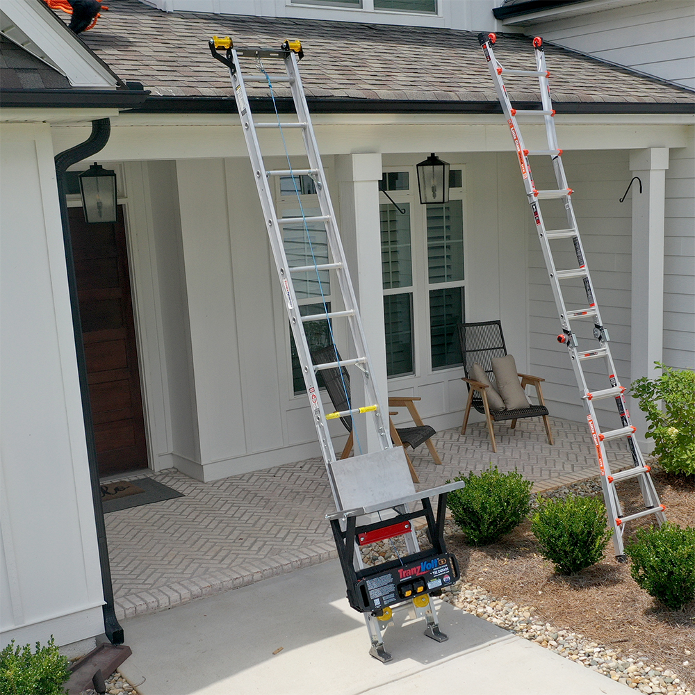 Tie Down TranzVolt Laddervador Collapsible Roofing Platform from GME Supply