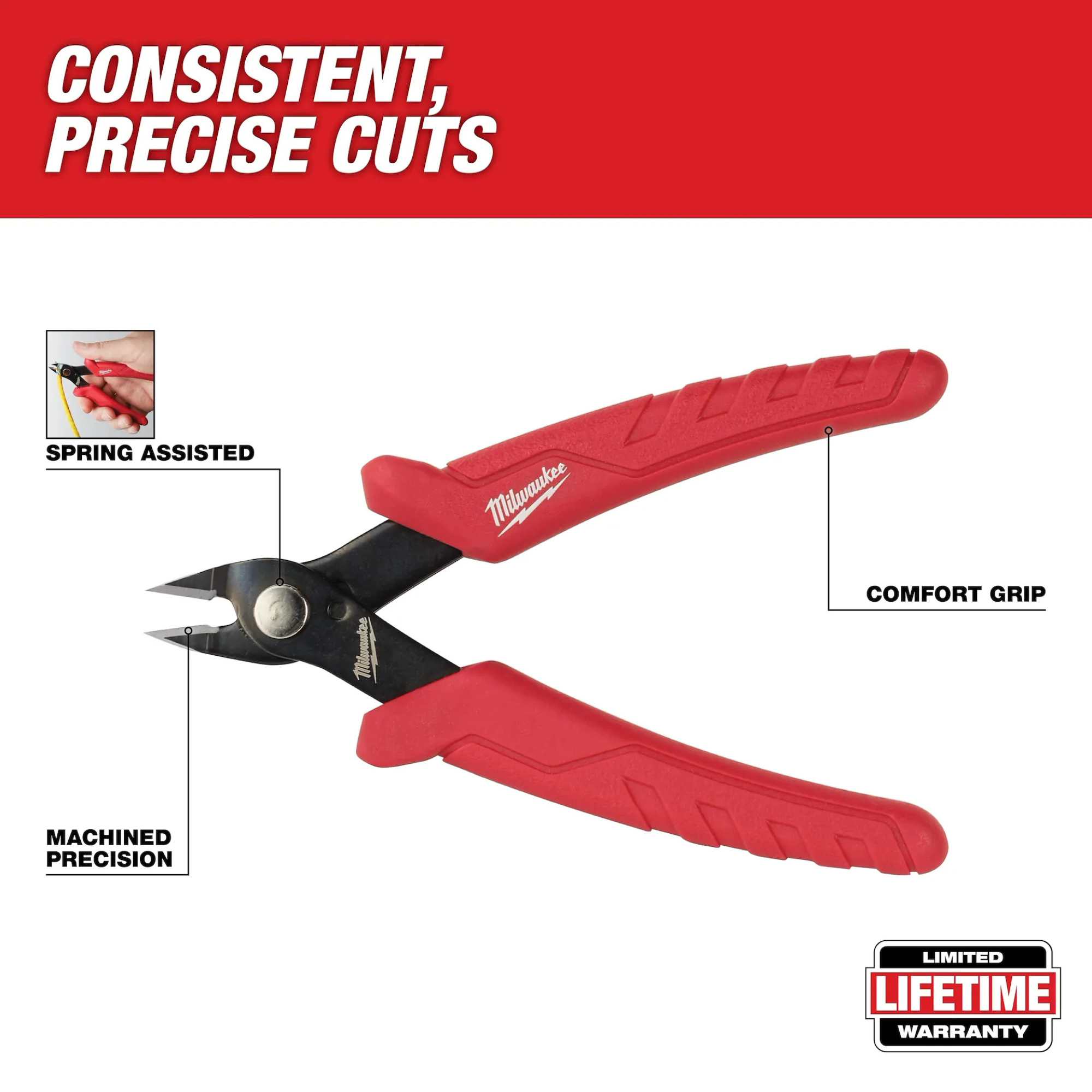 Milwaukee Mini Flush Cutters - GME Supply