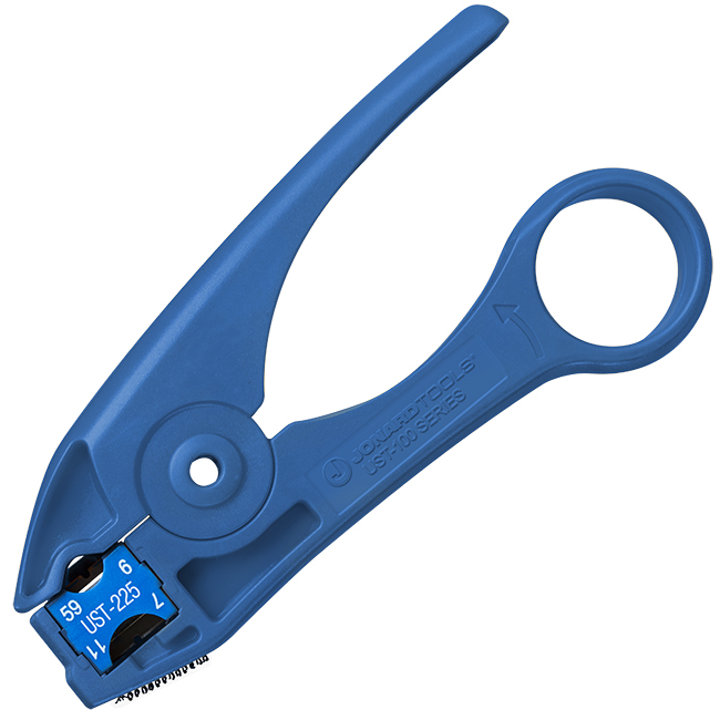 Jonard COAX Stripping Tool for RG59, RG6, RG7, RG11 Cables with Cable Stop from GME Supply