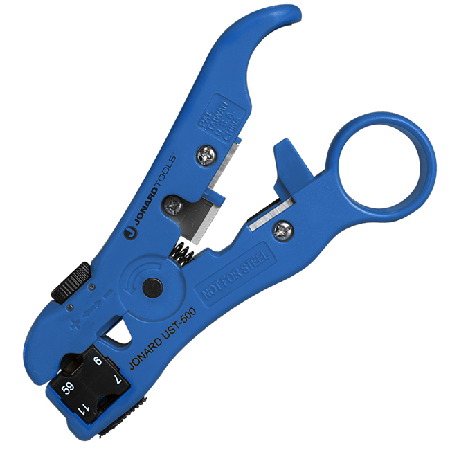 Jonard Universal Cable Stripping Tool for COAX, Network, and Telephone Cables from GME Supply