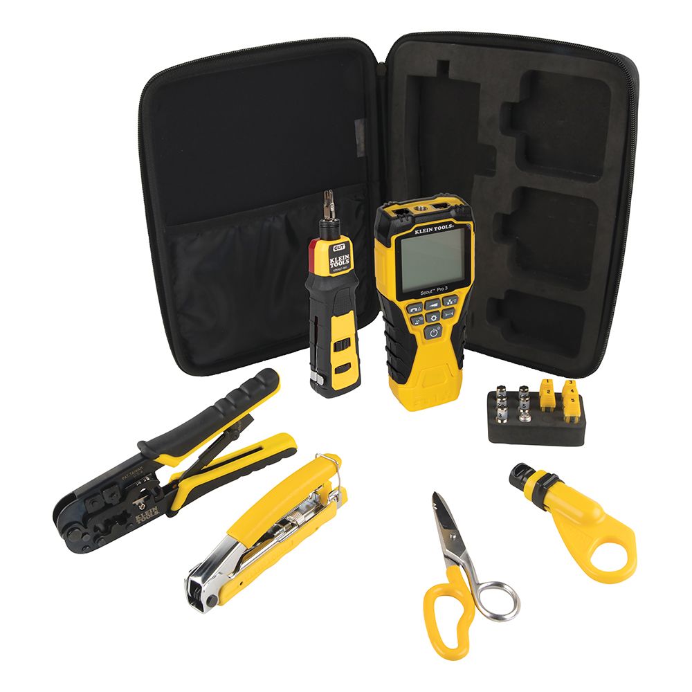 Klein Tools VDV 6 Piece Apprentice Cable Installation Kit with Scout Pro 3 from GME Supply