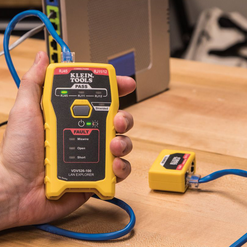 Klein Tools VDV526100 Network Cable Tester, LAN Explorer Data Cable