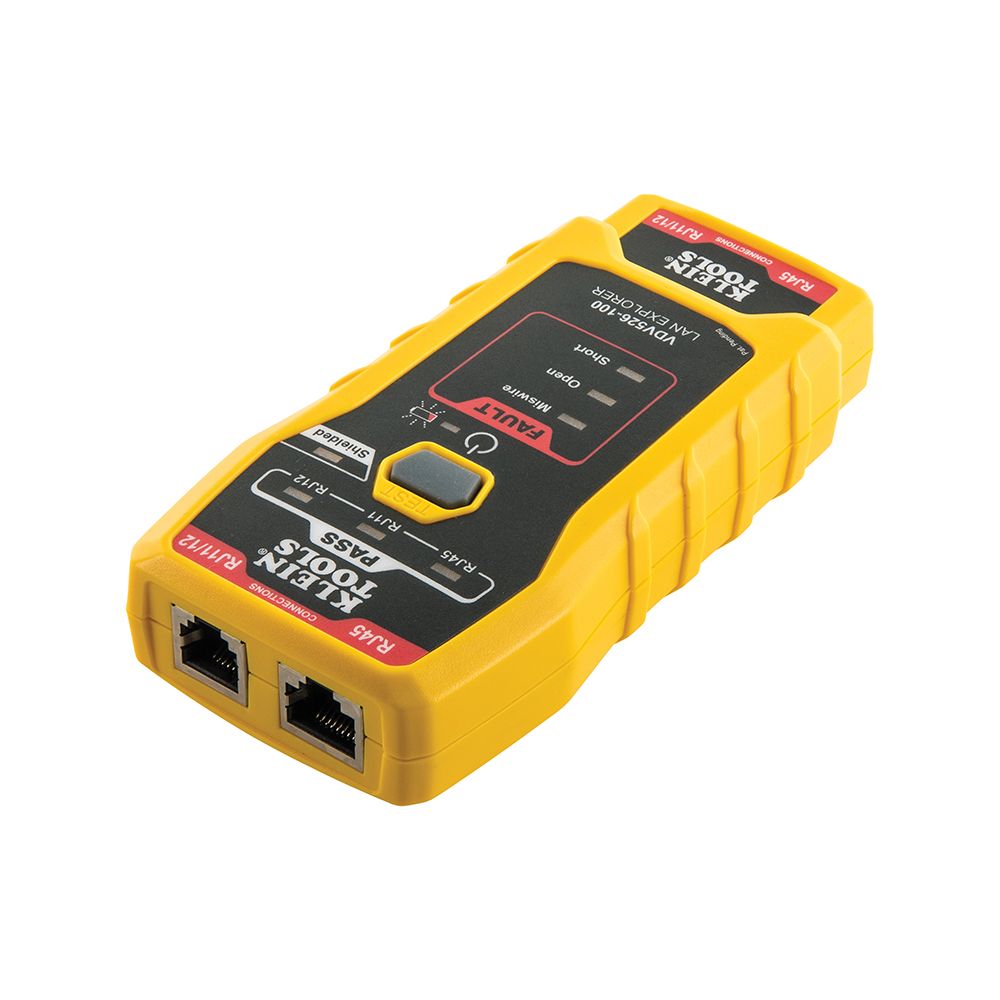 Klein Tools VDV526-100 Network Cable Tester, LAN Explorer Data Cable Tester with Remote - GME Supply Klein Tools VDV526-100 Network Cable Tester, LAN Explorer Data Cable Tester with Remote - GME Supply