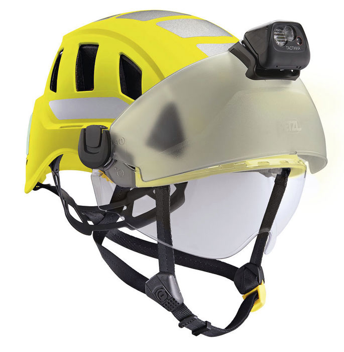 Vented Hi-Viz Yellow with Protector for VIZIR Shadow, VIZIR Shadow, and Headlamp from GME Supply