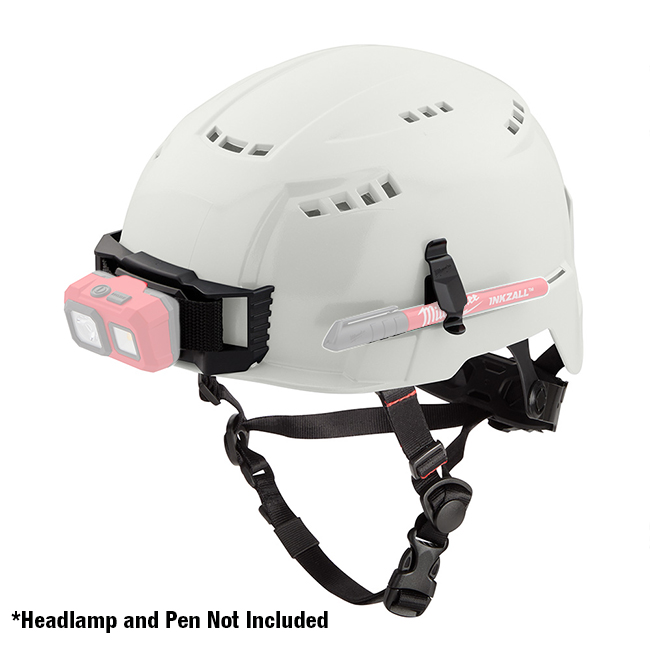 Milwaukee Vented Safety Helmet with BOLT Accessory Clips from GME Supply