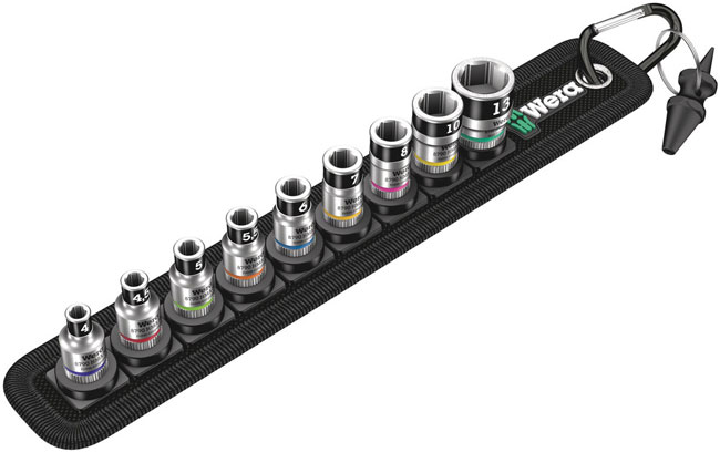 Belt A 1 Zyklop Socket Set with Holding Function, 1/4 Inch Drive, 10 Pieces from GME Supply