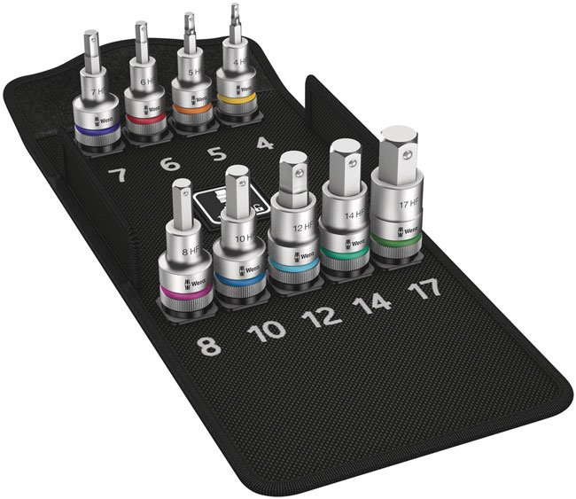 8740 C HF 1 Zyklop Bit Socket Set with 1/2 Inch Drive, with Holding Function from GME Supply