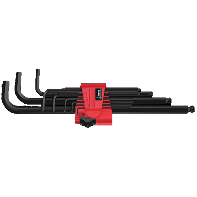 Wera Tools 950/9 Hex-Plus 6 L-key set, metric, BlackLaser from GME Supply