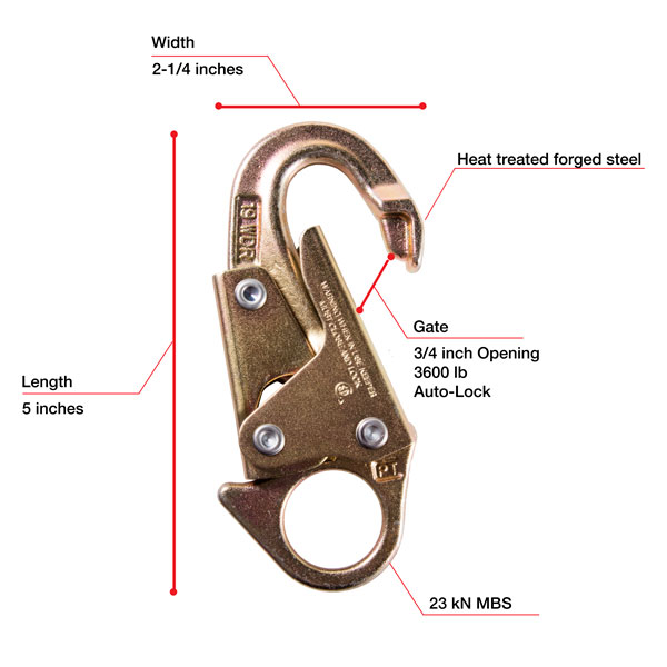 Westfall Pro 3/4 Inch Gate Snaphook from GME Supply