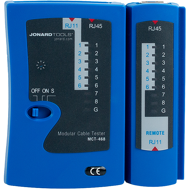 Jonard Modular Cable Tester for RJ45, RJ12, RJ11 from GME Supply