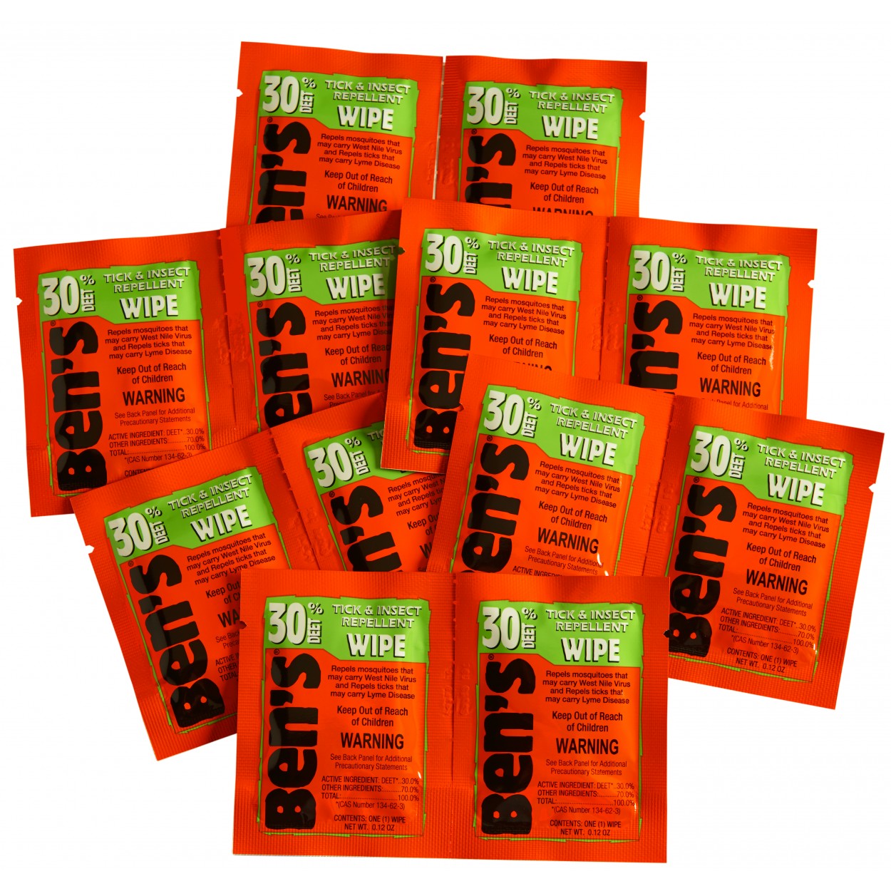 Ben's 30 Tick and Insect Repellent Wipes from GME Supply