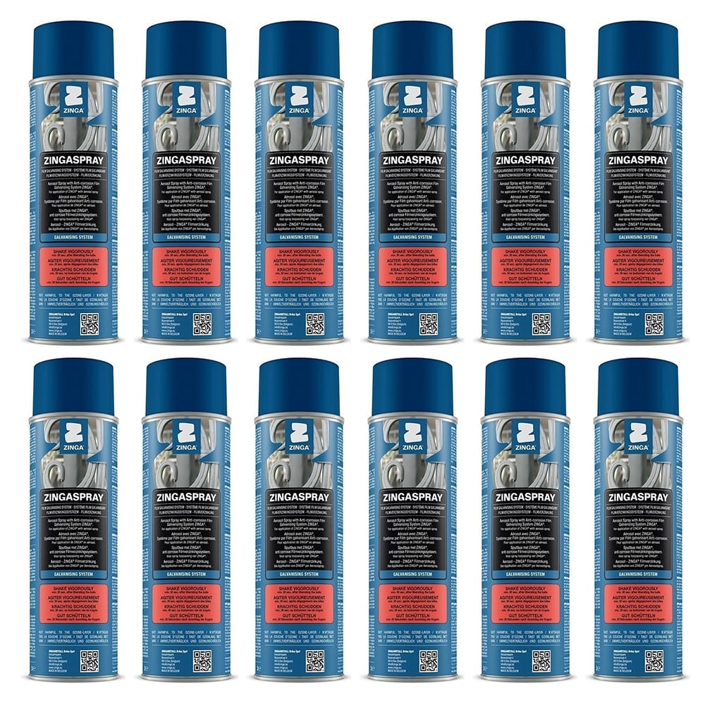 Zinga Cold Galvanizing Aerosol (12 Pack)