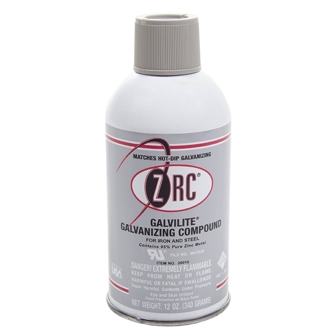 ZRC Galvilite Bright Silver Cold Galvanizing Aerosol from GME Supply