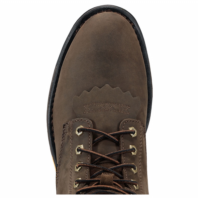 Ariat Mens Workhog 8 H2O Soft Toe Lace-Up Work Boot - Mens 10 D from GME Supply