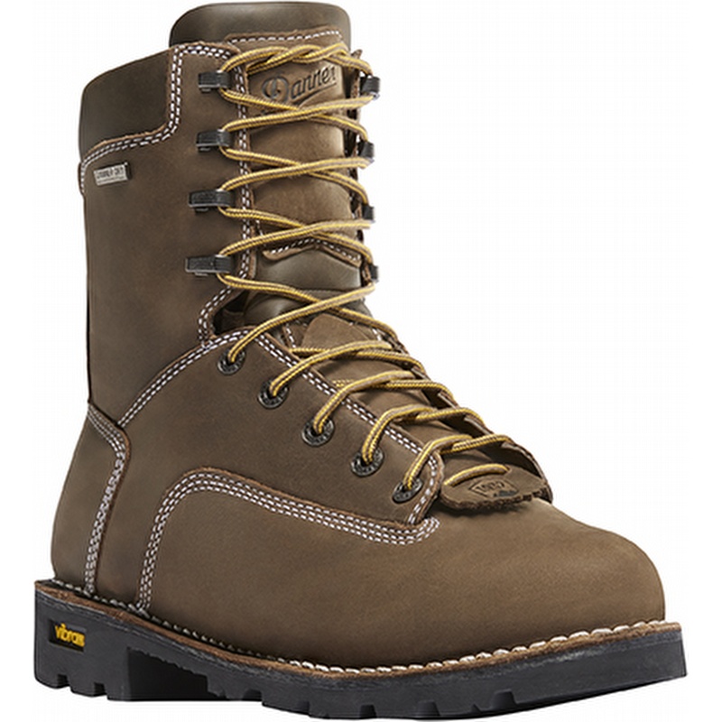 Danner 14226 Gritstone 8 Waterproof Alloy Toe Work Boot Brown - Men's 10 D from GME Supply