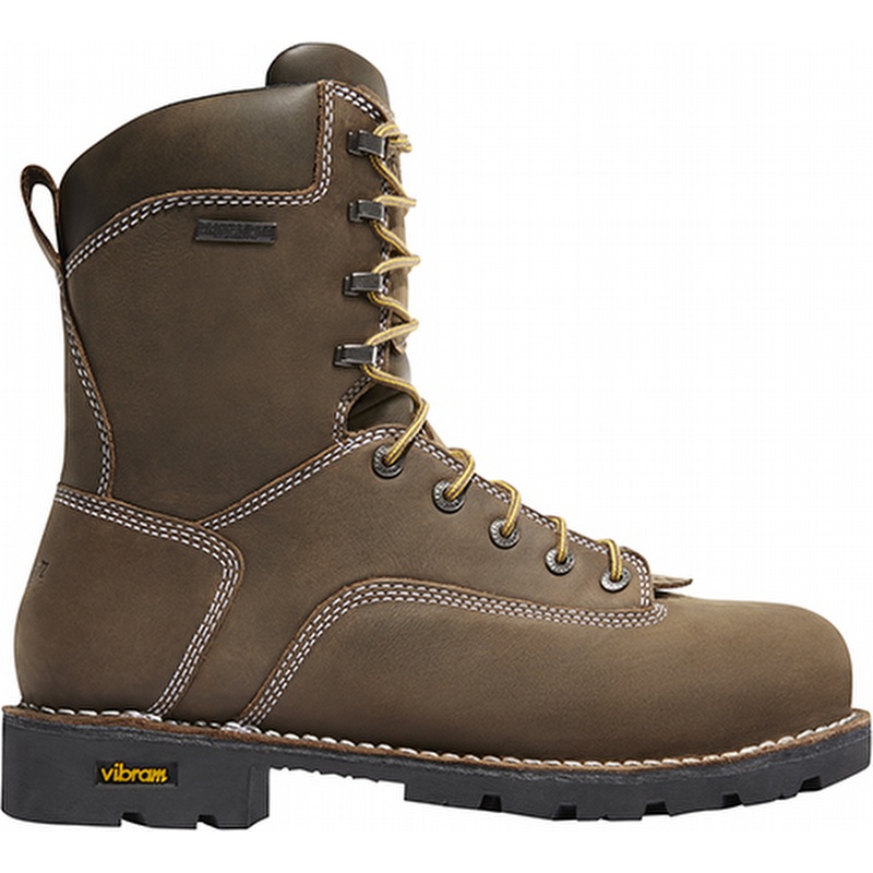 Danner 14226 Gritstone 8 Waterproof Alloy Toe Work Boot Brown - Men's 10 D from GME Supply