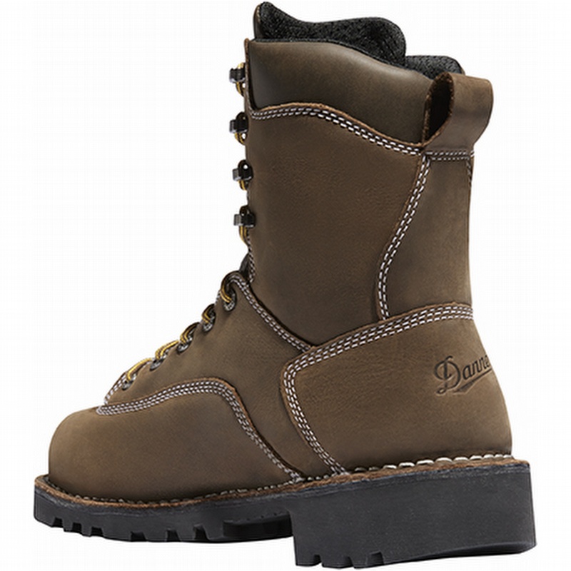 Danner 14226 Gritstone 8 Waterproof Alloy Toe Work Boot Brown - Men's 10 D from GME Supply