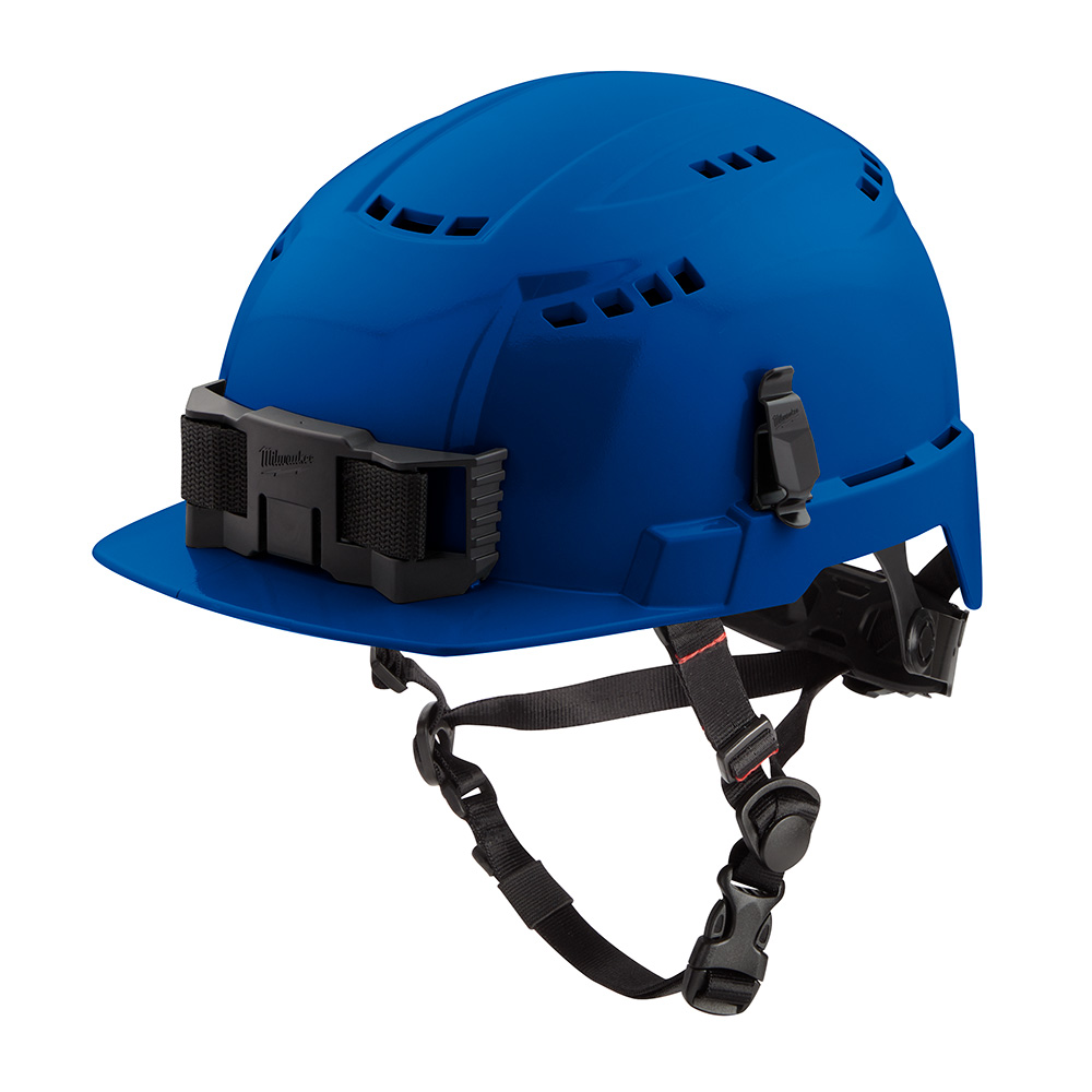 Milwaukee Front Brim Vented Safety Helmet with BOLT Accessory Clips from GME Supply
