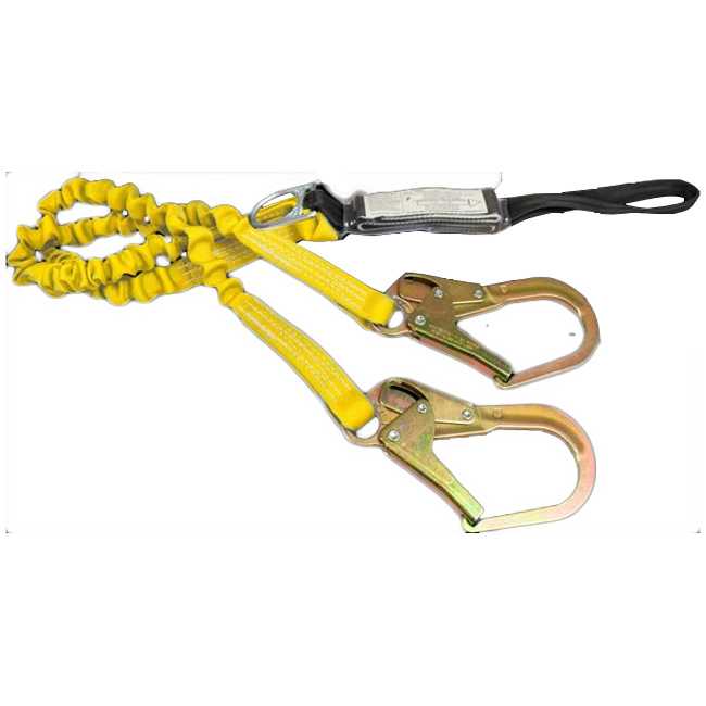 French Creek Loop Top Shock Six Foot Lanyard with 2.5 Inch Rebar Hook from GME Supply