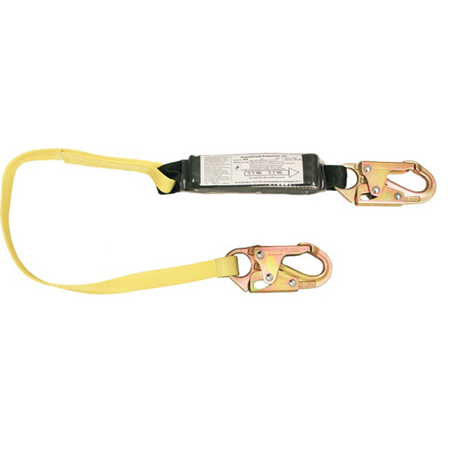 French Creek 1 Inch Web Shock Absorbing 3 Foot Lanyard with Snap Hook from GME Supply