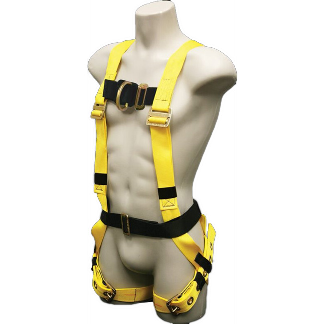 French Creek Full Body Chest D-Ring 6PT Adjustable Harness with Tongue Buckle Legs from GME Supply