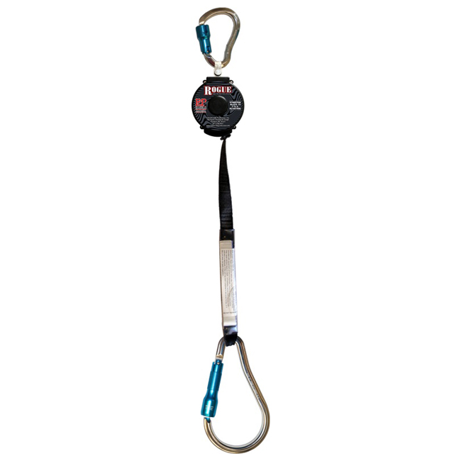 French Creek Single-Leg Eight Foot SRL with 354-4A Carabiner and #63A Aluminum Carabiner from GME Supply