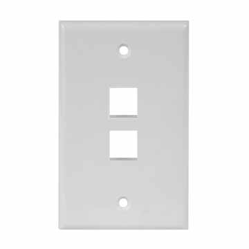 Vericom Blank Cat-5e Dual Wall Plate from GME Supply