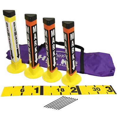 Rhino Marking HIT Kit +2 (Four Identifier Posts, Ruler & Case) from GME Supply