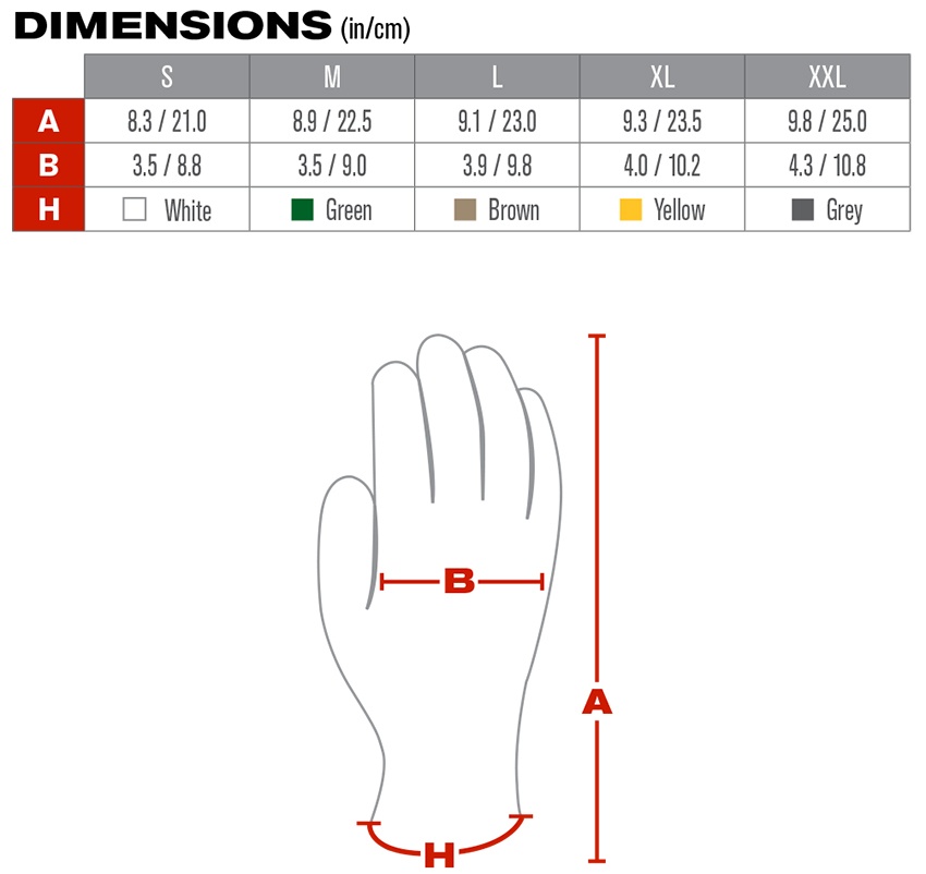 Maxiflex Gloves Size Chart